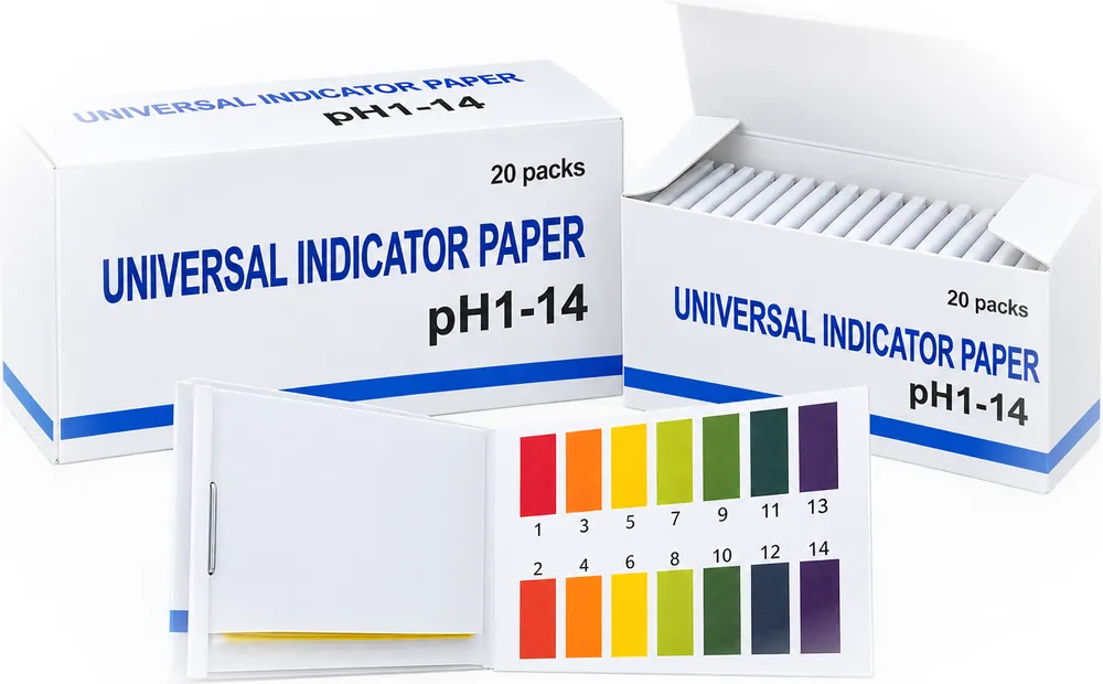 Universal pH Indicator Paper (pH 1–14) - ورق فحص الحموضة pH من 1 إلى 14